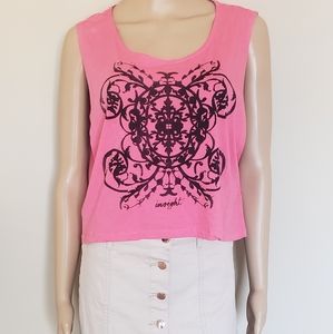 INSIGHT SLEEVELESS PINK TANK TOP